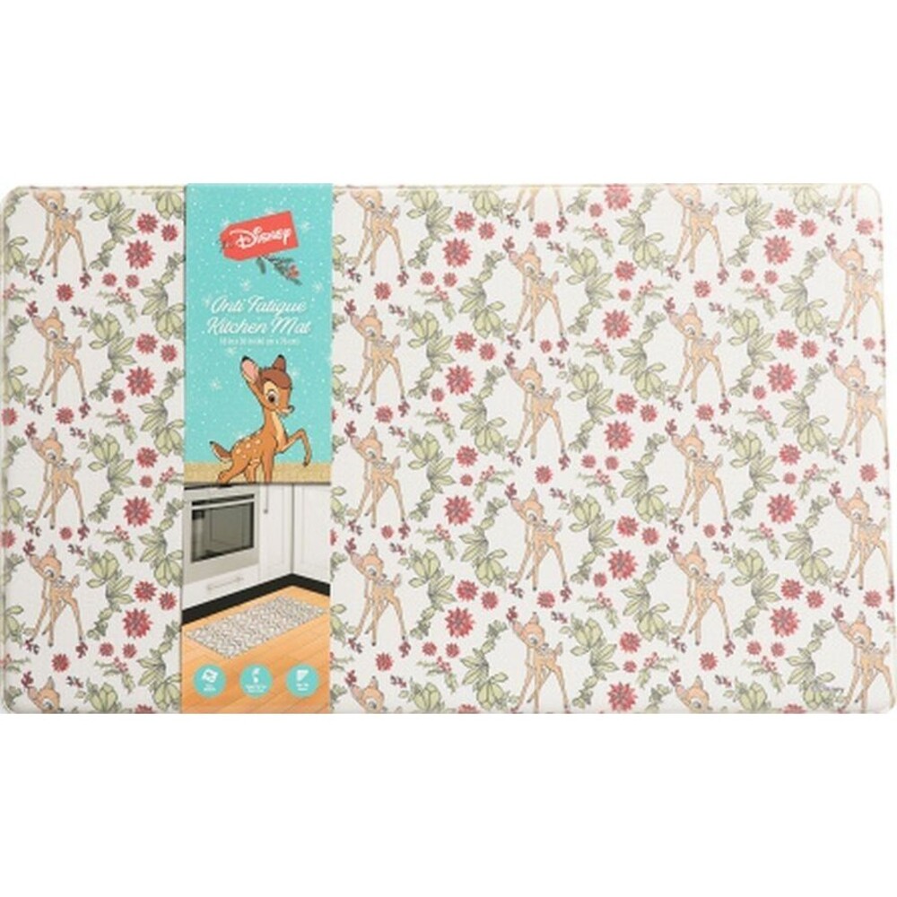 Anti-Fatigue PVC Floor Mat (18"x30") CHRISTMAS, DISNEY BAMBI DEER & FLOWERS, BB